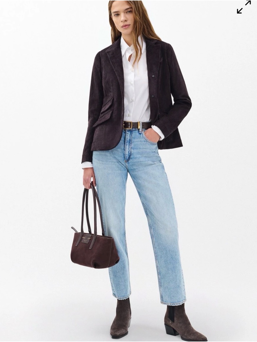 Rag & Bone Harlow Ankle Straight Jean In Vintage Stretch Lou